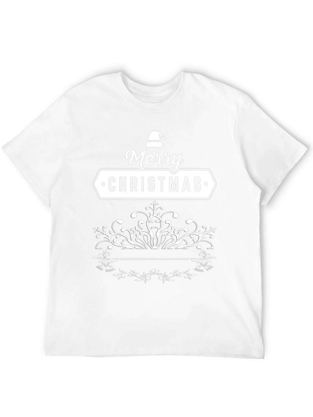 Merry Christmas Black T-Shirt Holiday Tee