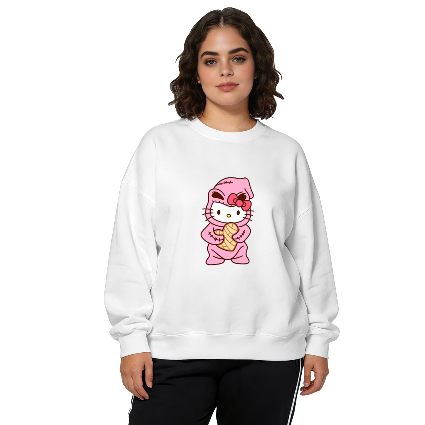 Funny Mummy?Costume Hello Kitty Fun Crewneck Sweatshirt