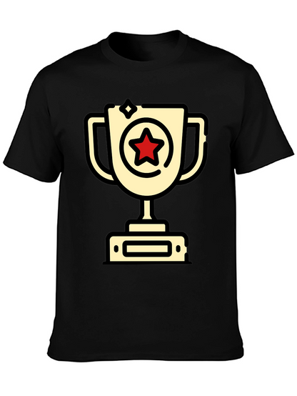 Winners Trophy T-Shirt - Champion Star Design