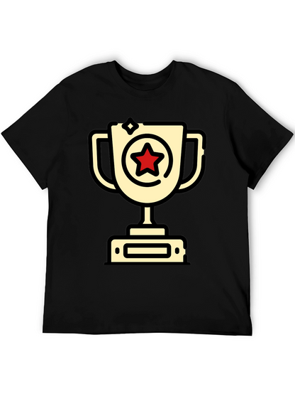 Winners Trophy T-Shirt - Champion Star Design