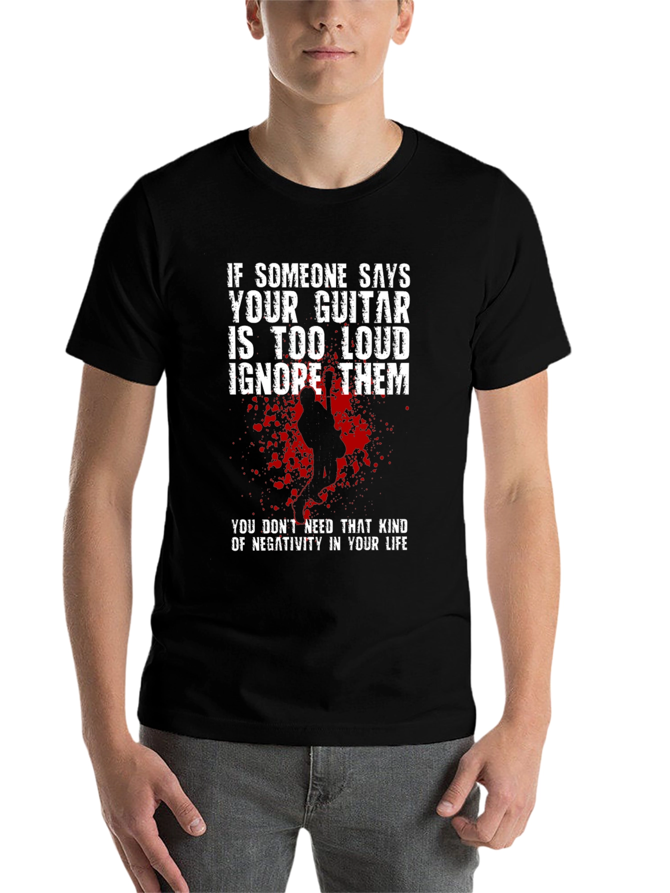 Guitar Loudness T-Shirt - Musician Attitude Tee