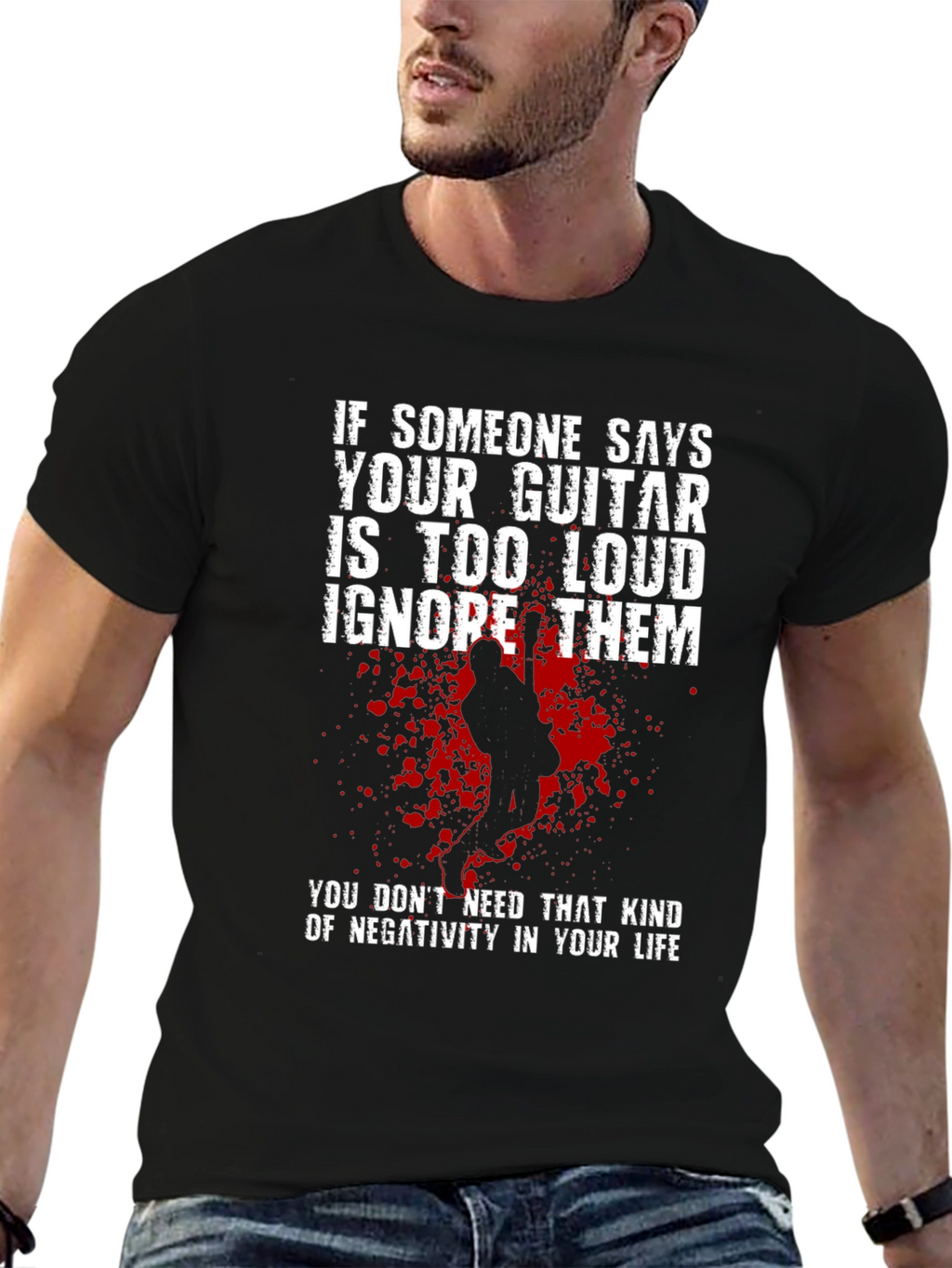 Guitar Loudness T-Shirt - Musician Attitude Tee