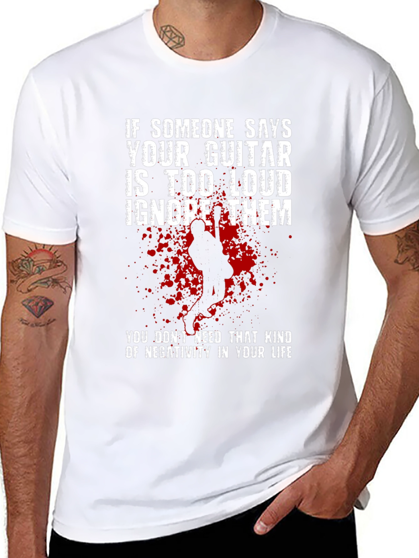 Guitar Loudness T-Shirt - Musician Attitude Tee