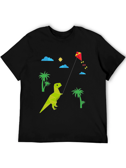 Dino Kite T-Shirt: Stylish Black Tee