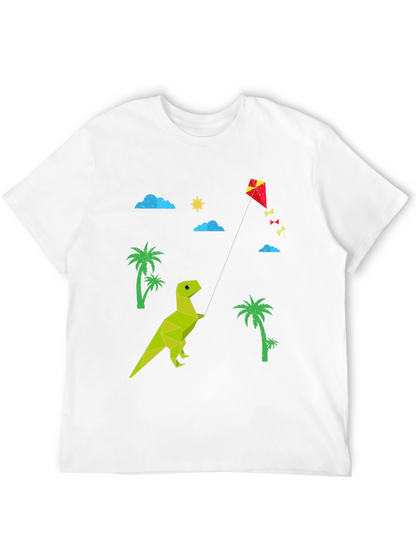 Dino Kite T-Shirt: Stylish Black Tee