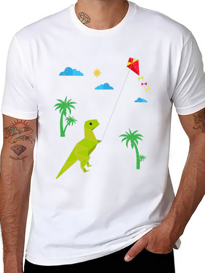 Dino Kite T-Shirt: Stylish Black Tee