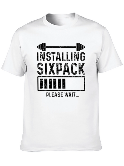 Installing Sixpack Funny Gym T-Shirt