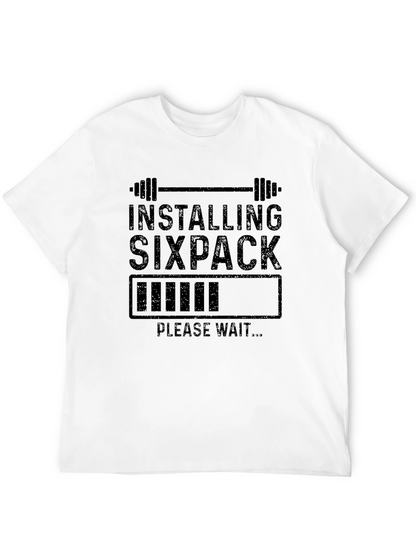 Installing Sixpack Funny Gym T-Shirt