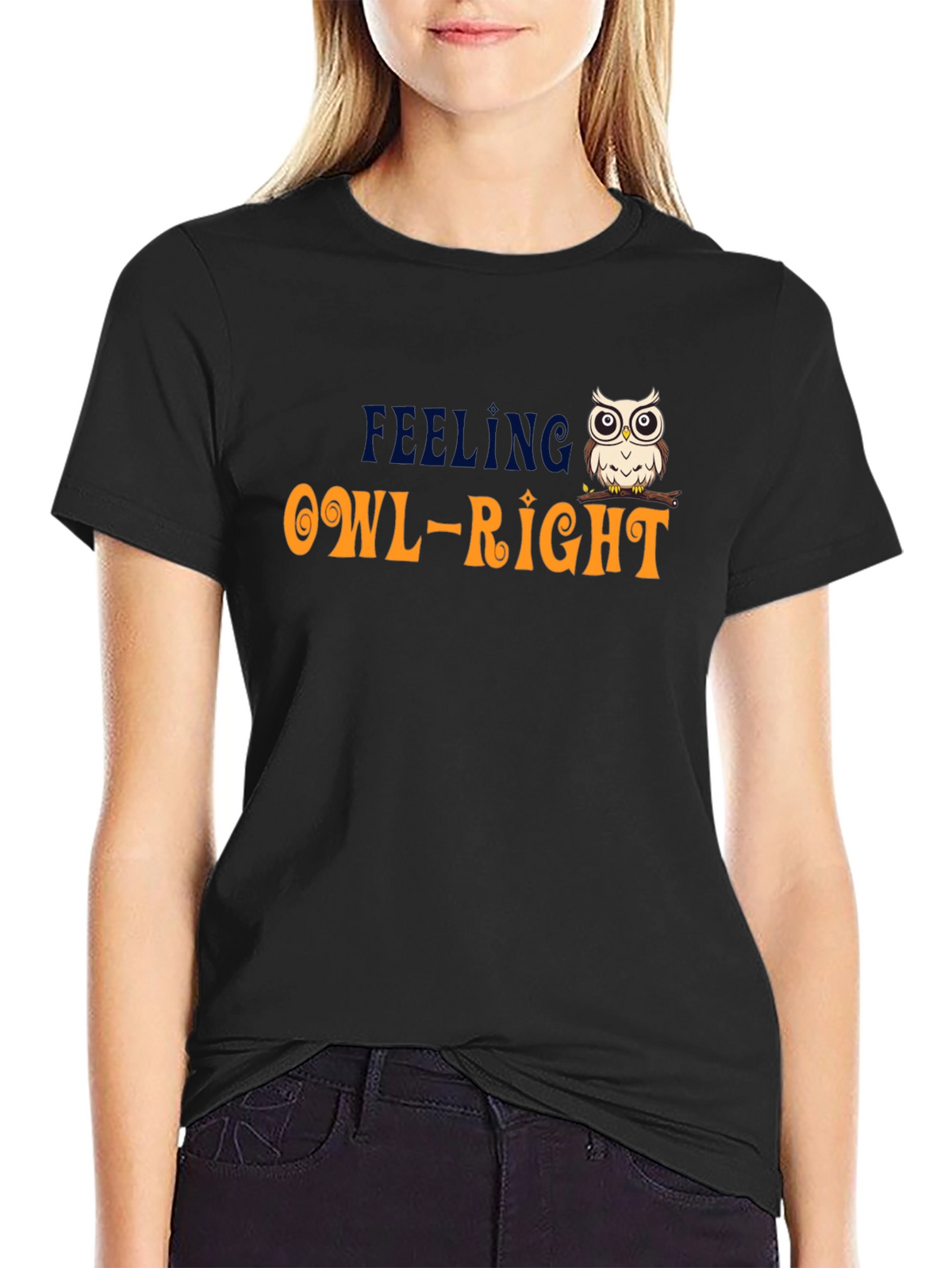 Feeling Owl-Right T-Shirt