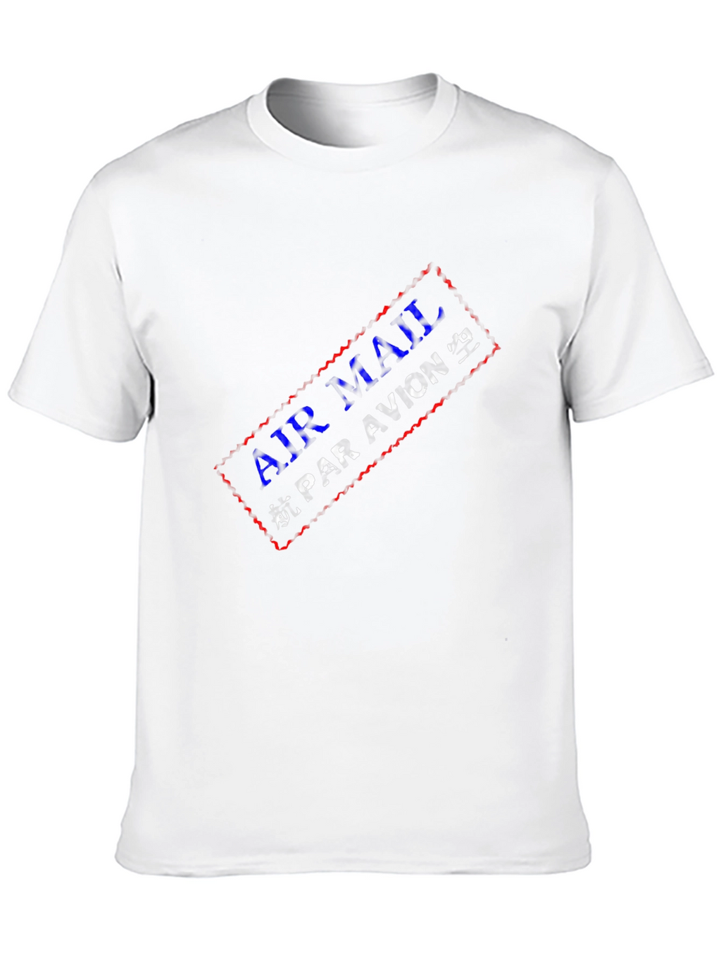 Air Mail Par Avion Graphic Black T-Shirt