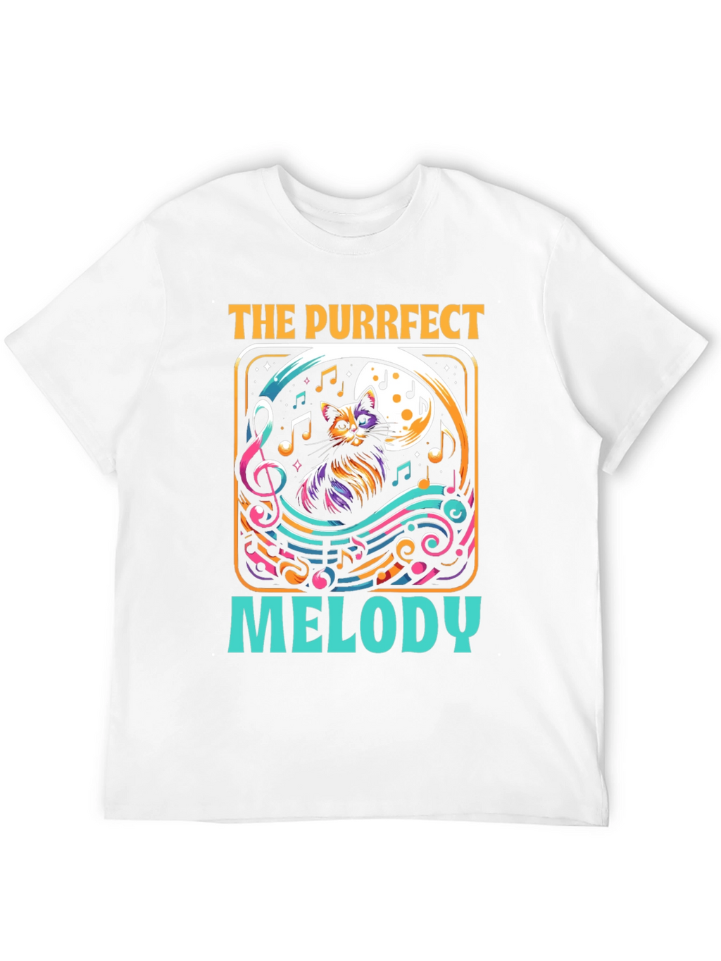 Purrfect Melody Cat Music T-Shirt