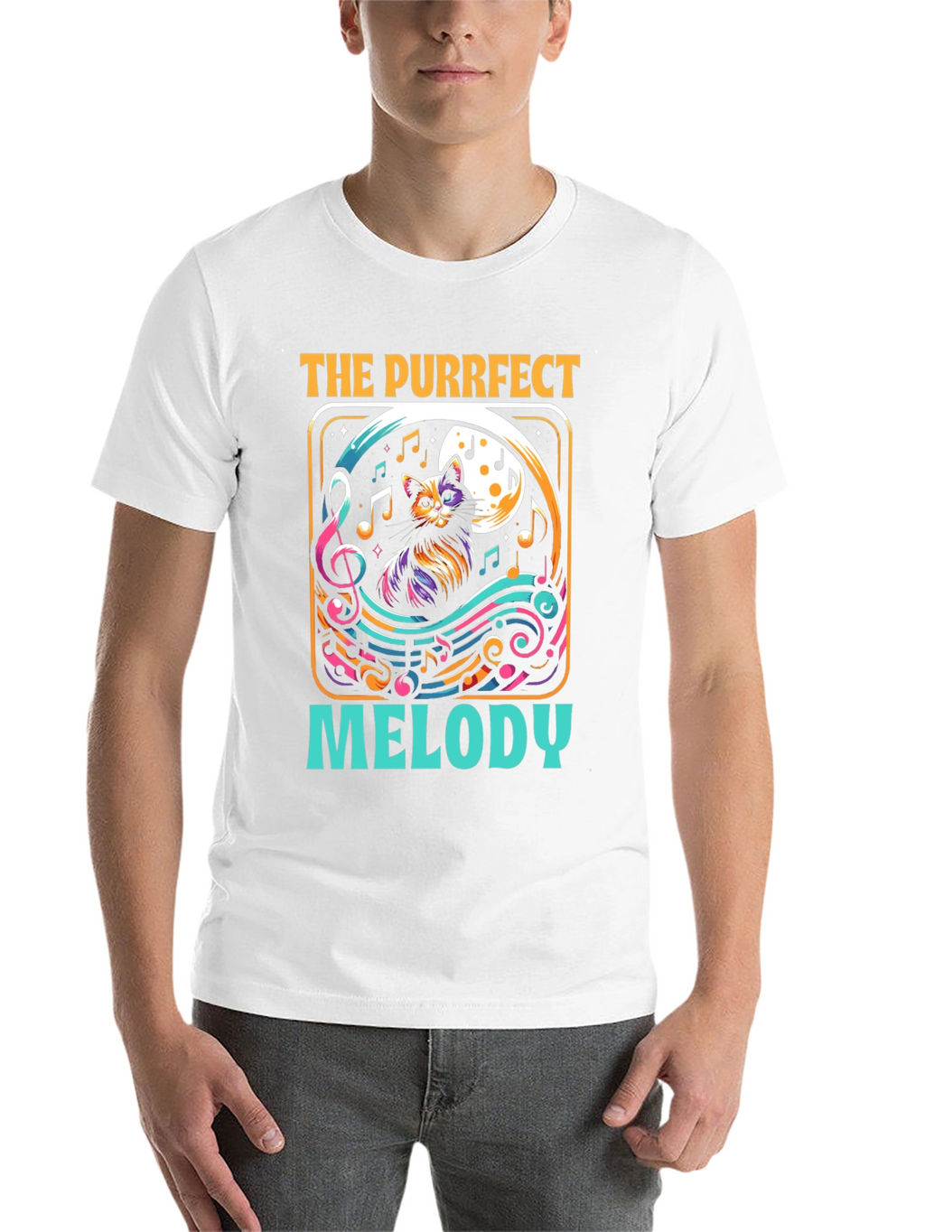 Purrfect Melody Cat Music T-Shirt