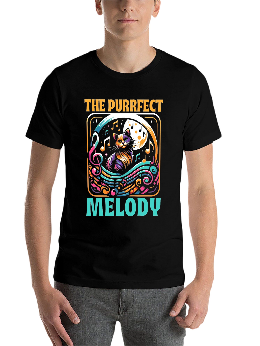 Purrfect Melody Cat Music T-Shirt