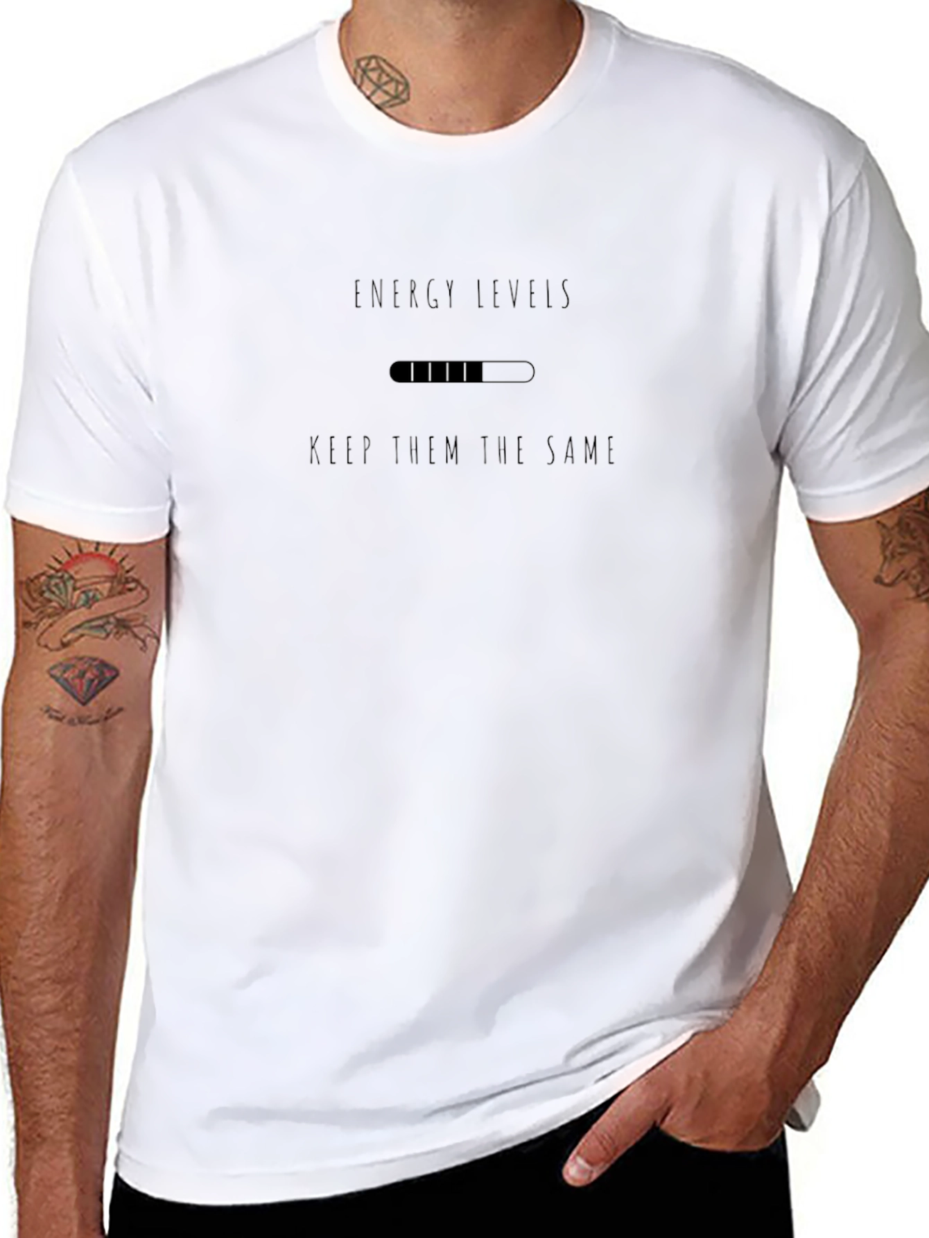 Energy Levels T-Shirt - Keep Them the Same