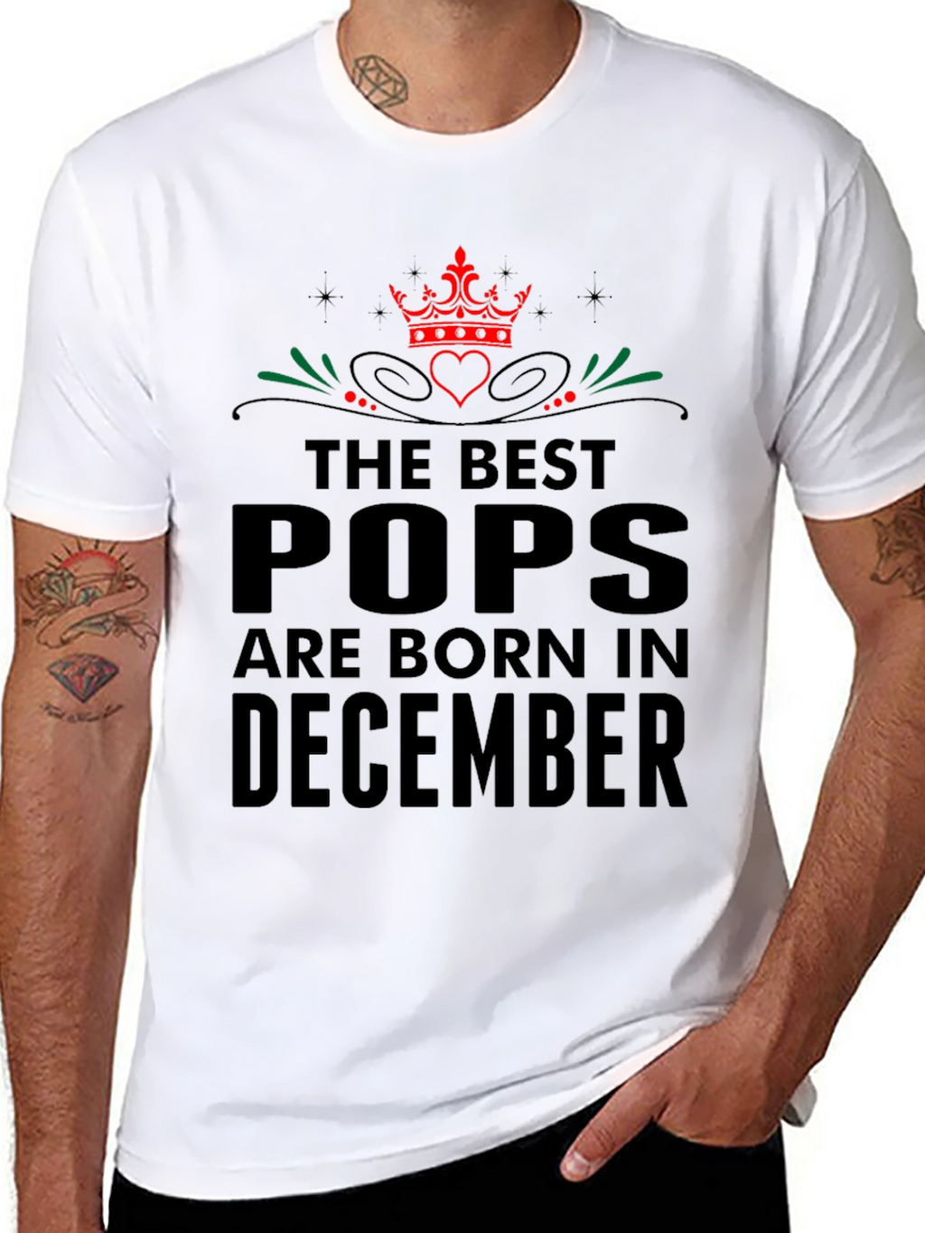 Best Pops Born in December - Graphic T-Shirt