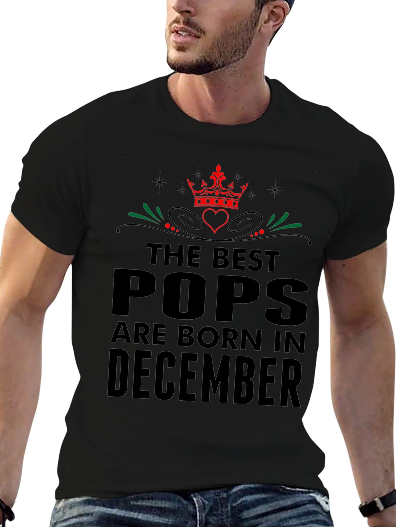 Best Pops Born in December - Graphic T-Shirt