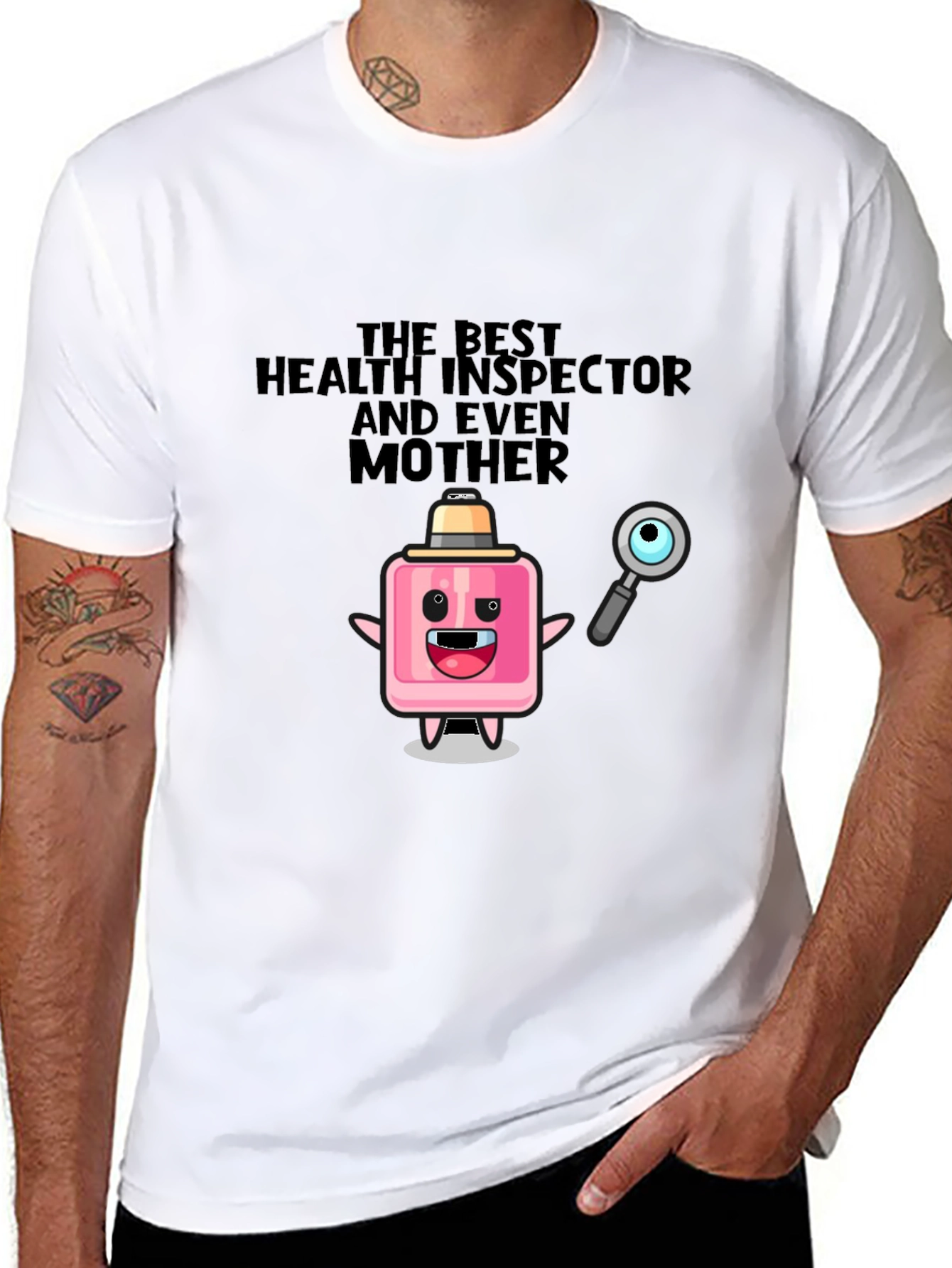 Humorous Health Inspector & Mother T-Shirt