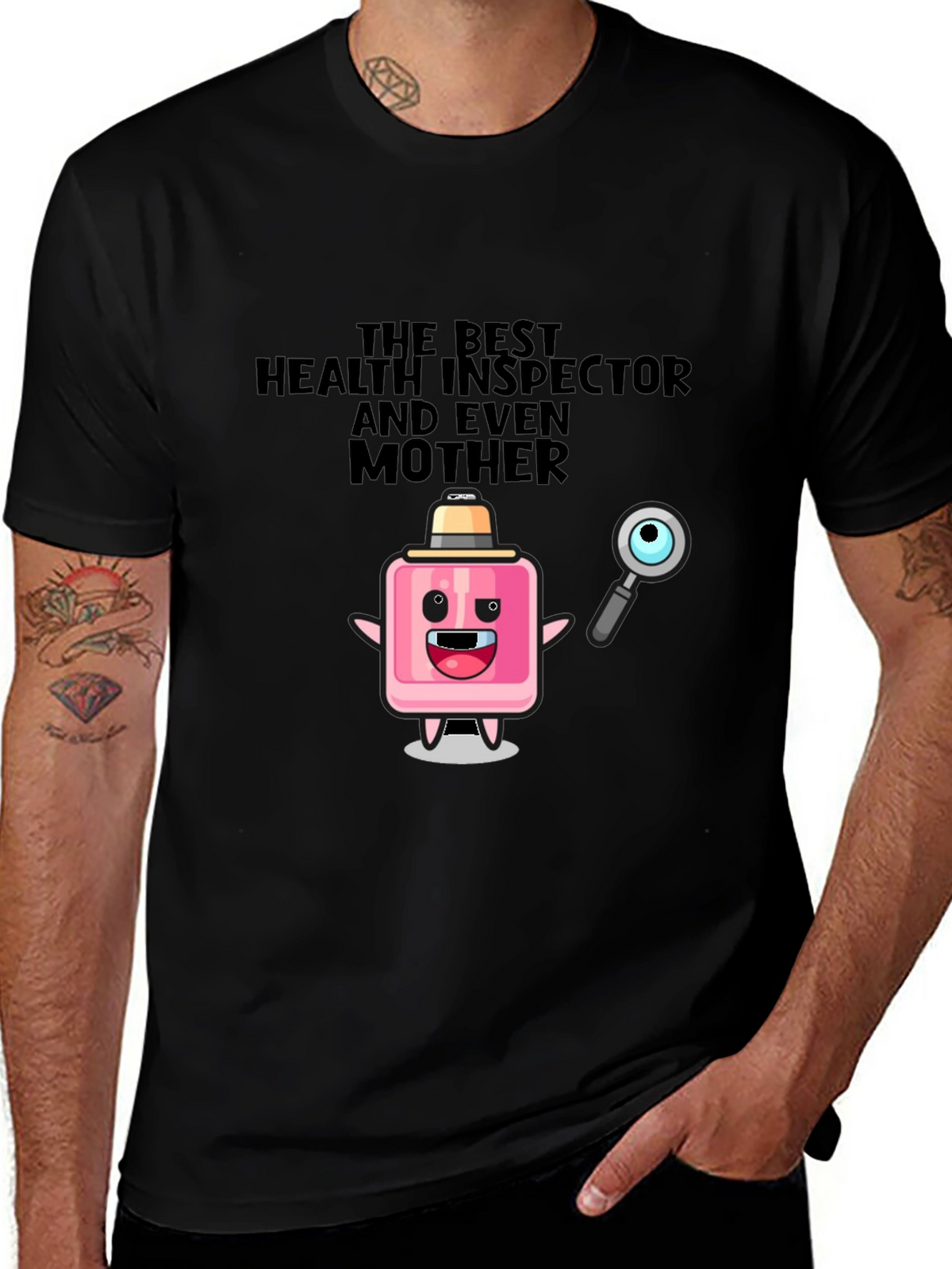 Humorous Health Inspector & Mother T-Shirt