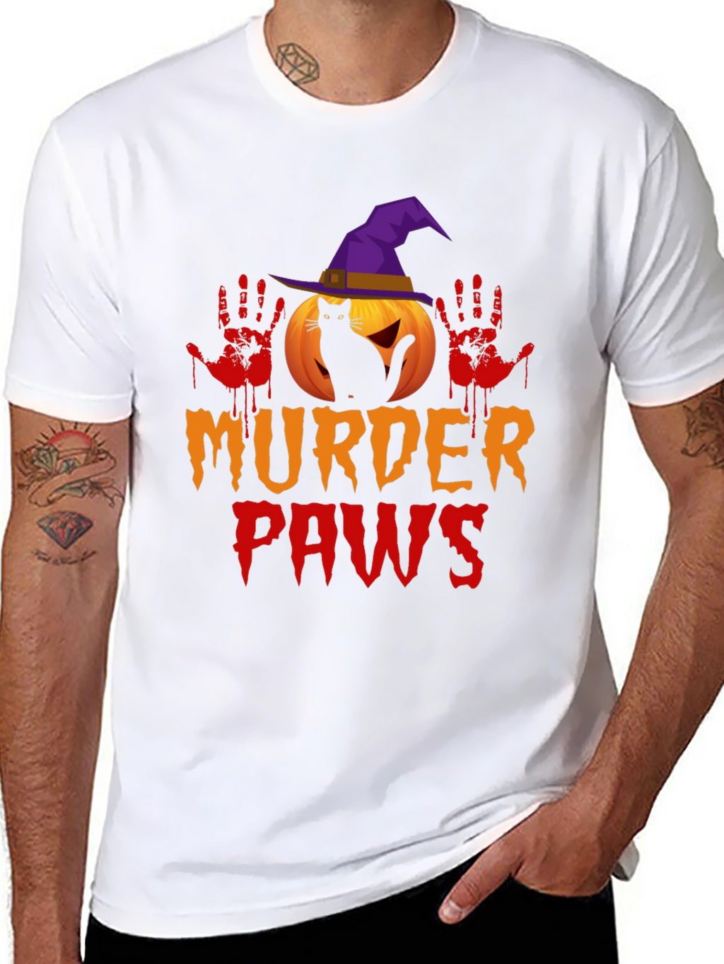 Murder Paws Halloween T-Shirt