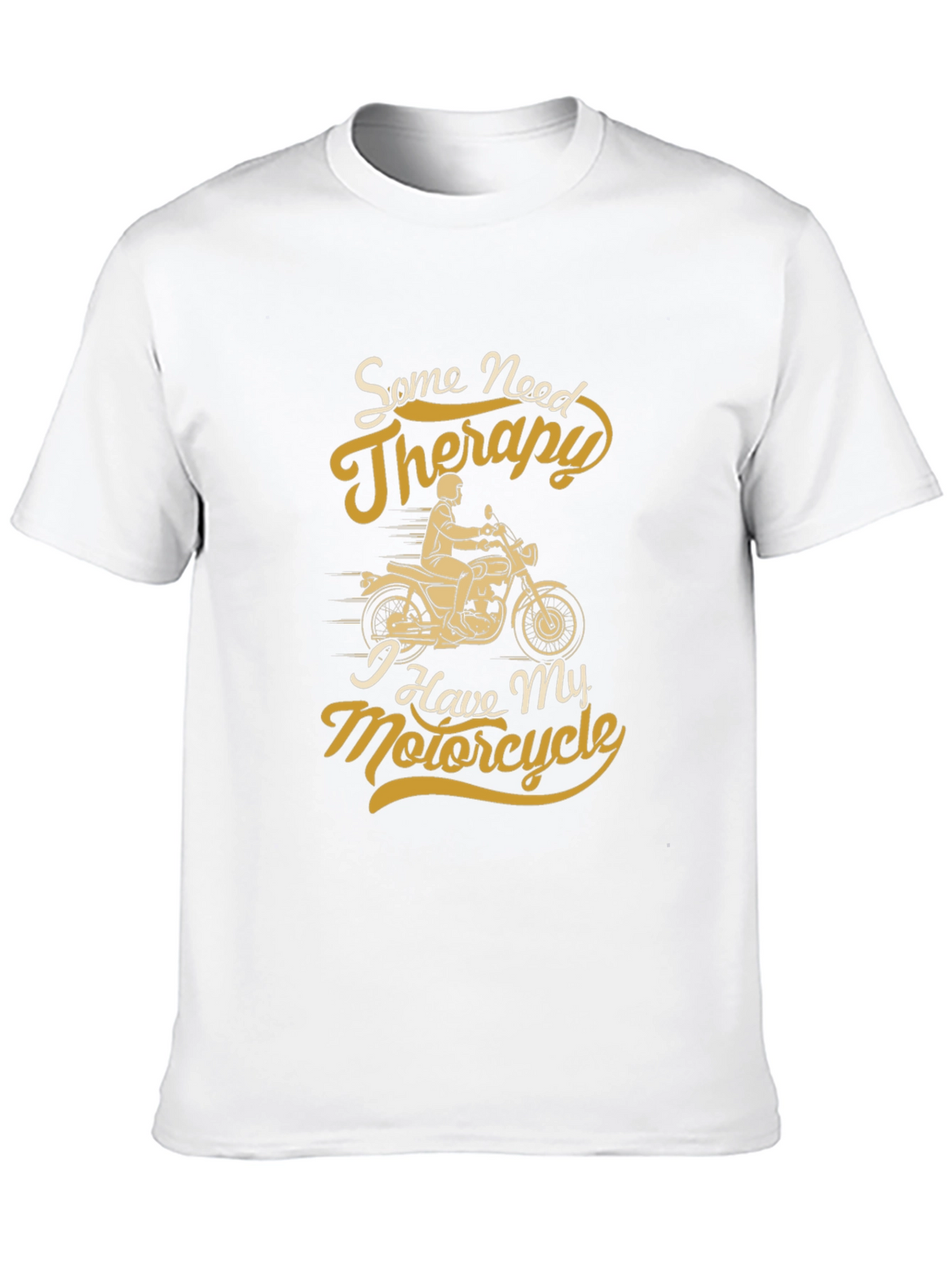 Motorcycle Therapy Graphic Tee - Black