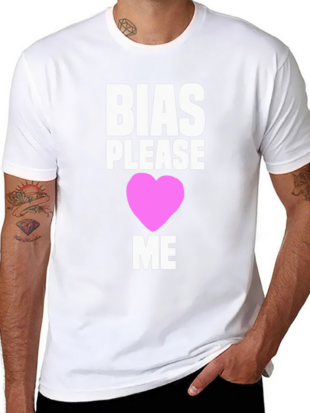 Bias Please Love Me Graphic Tee