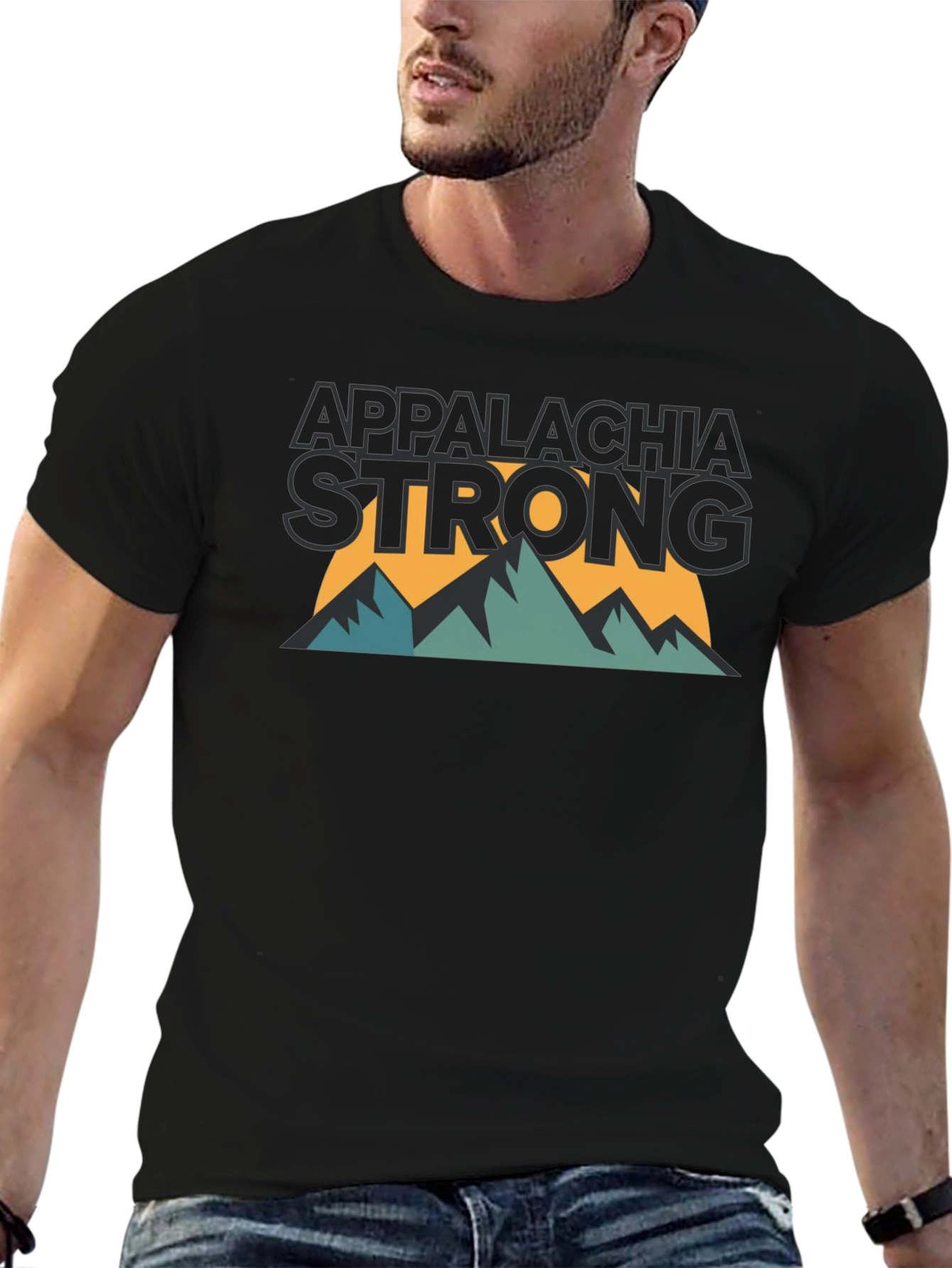 Appalachia Strong Graphic T-Shirt - Black