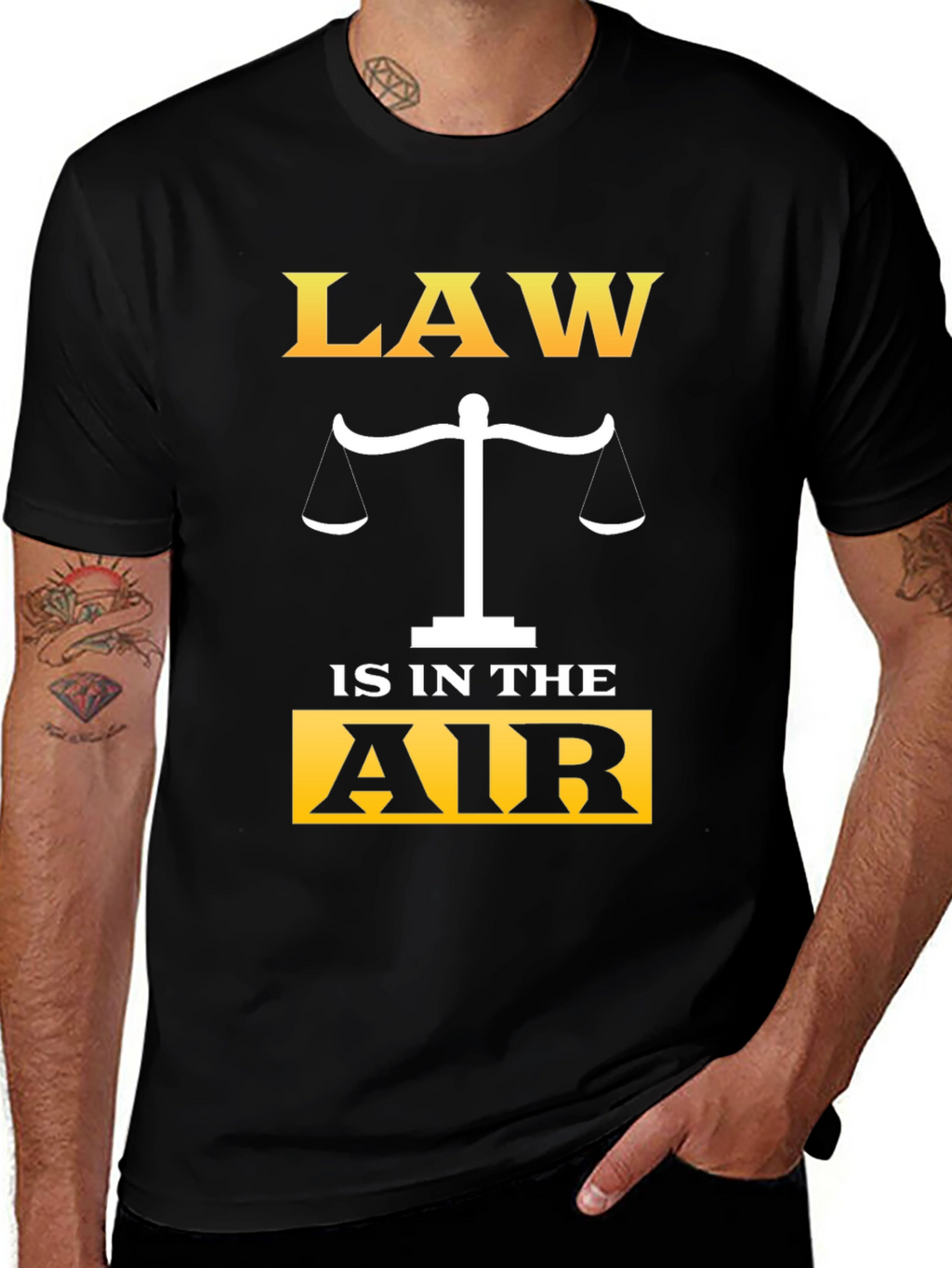 Law is in the Air Graphic T-Shirt