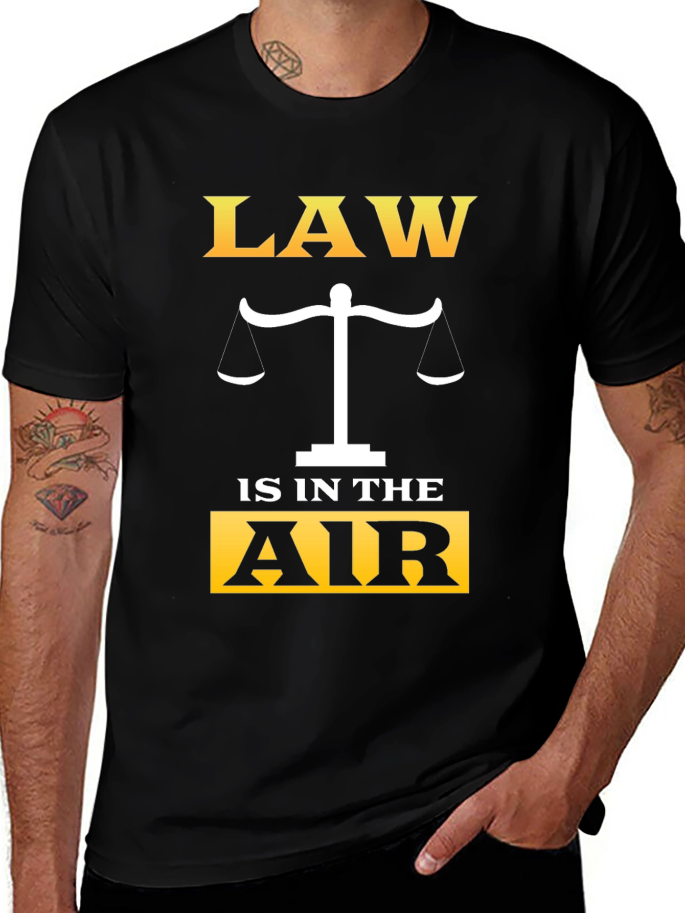 Law is in the Air Graphic T-Shirt