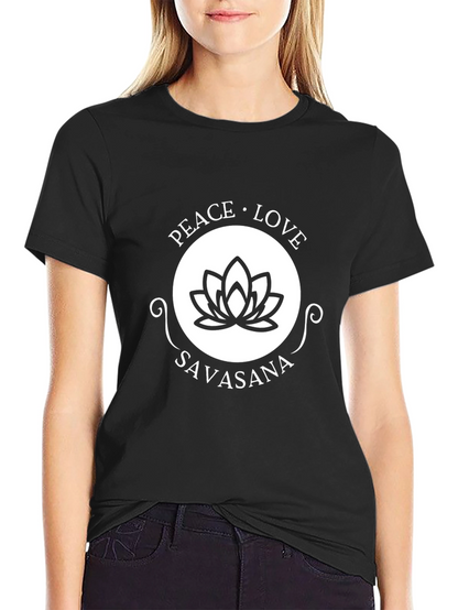 Peace Love Savasana Yoga T-Shirt