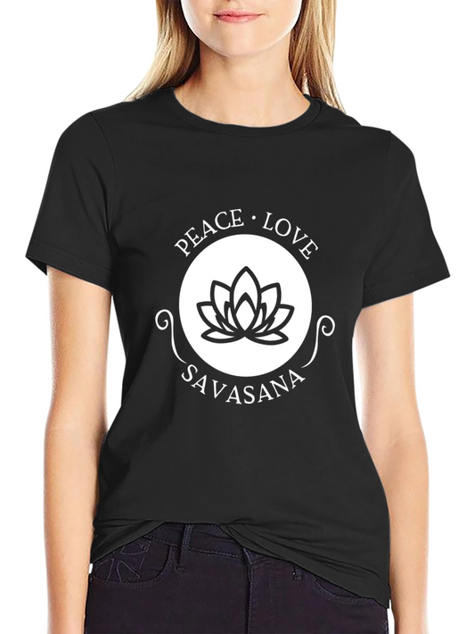 Peace Love Savasana Yoga T-Shirt