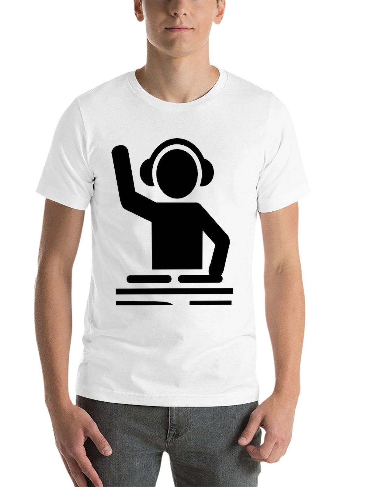 DJ Graphic Tee - Black Cotton T-Shirt