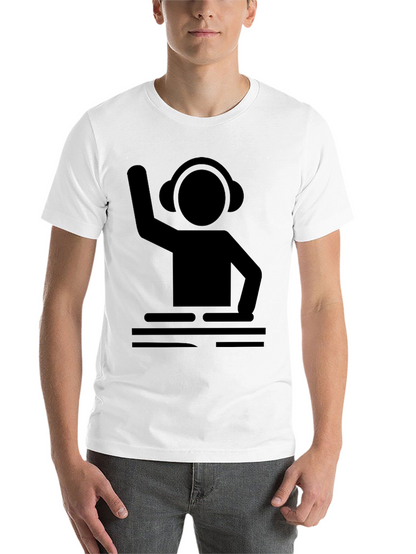 DJ Graphic Tee - Black Cotton T-Shirt