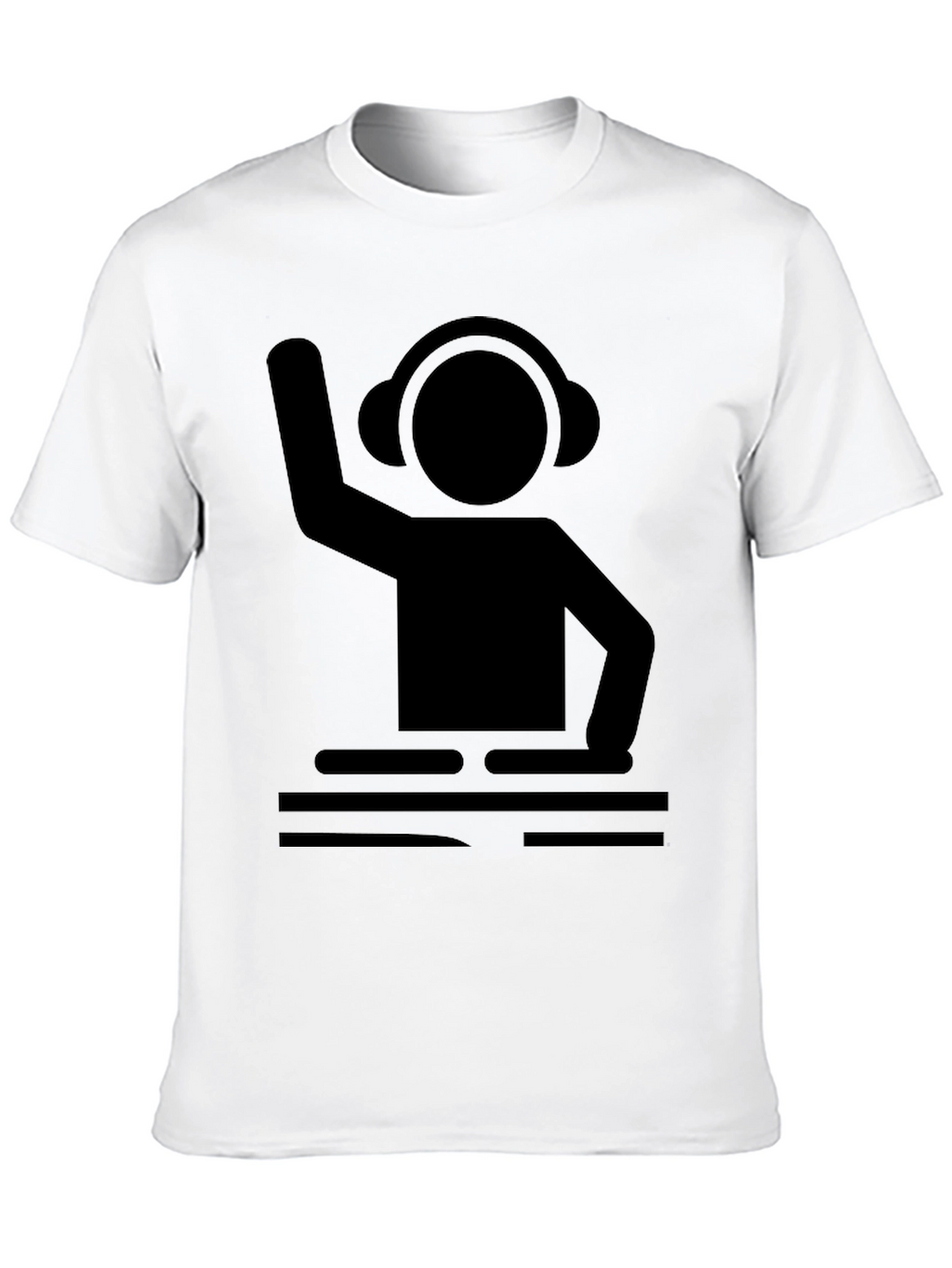 DJ Graphic Tee - Black Cotton T-Shirt