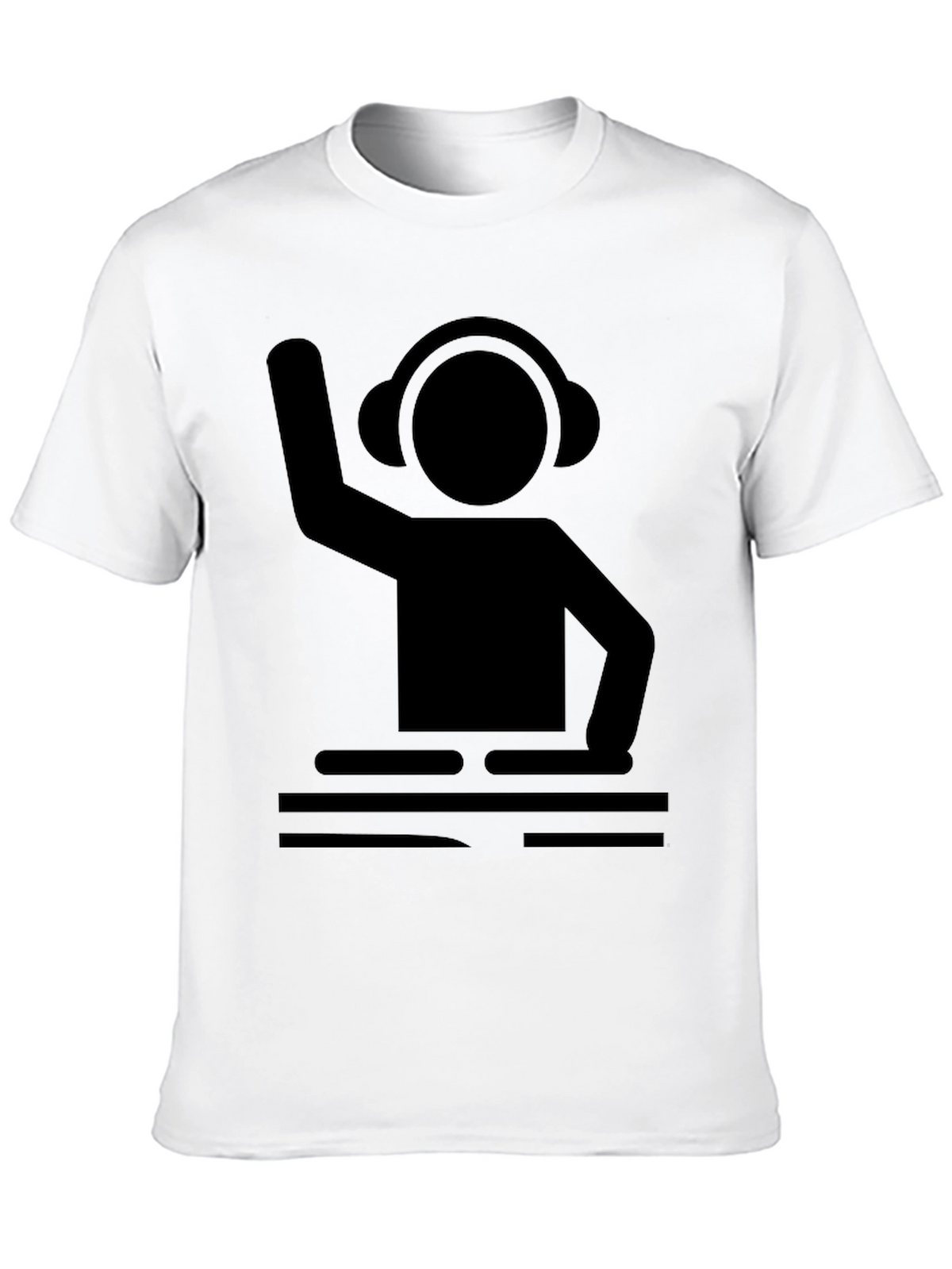 DJ Graphic Tee - Black Cotton T-Shirt