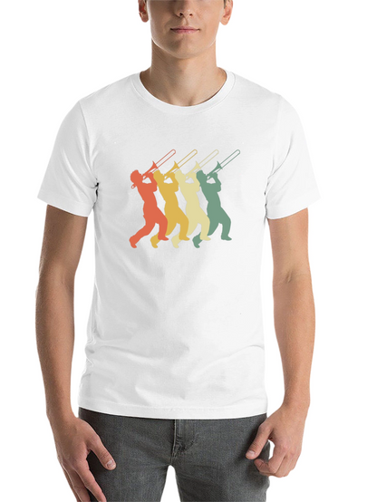 Retro Trombone Player Graphic T-Shirt