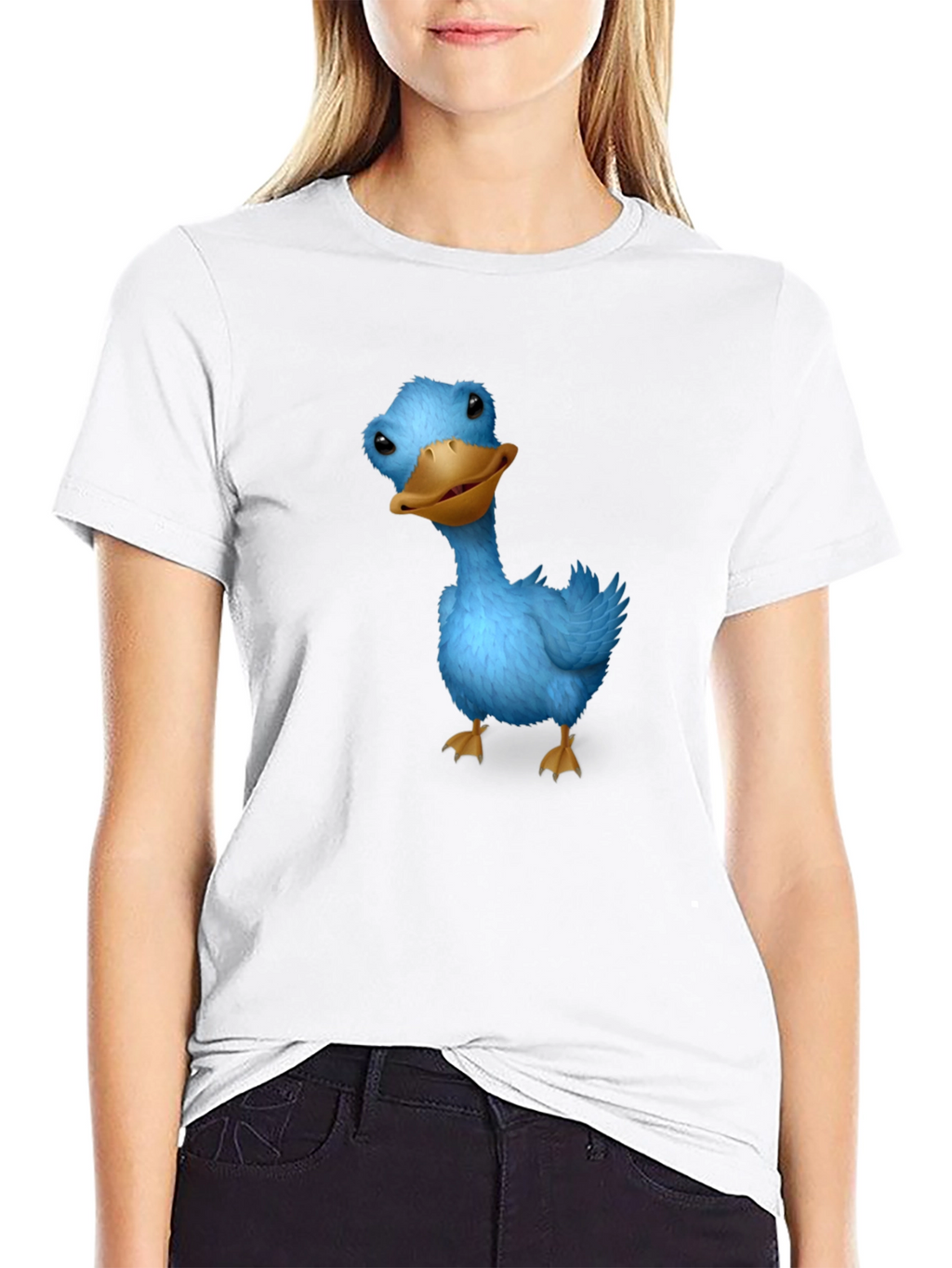 Blue Duck Graphic Tee - Soft Cotton Casual T-Shirt