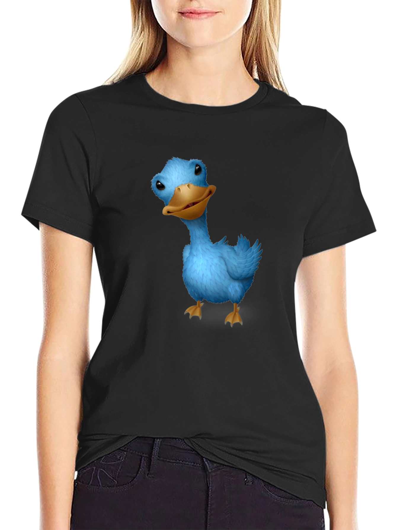 Blue Duck Graphic Tee - Soft Cotton Casual T-Shirt