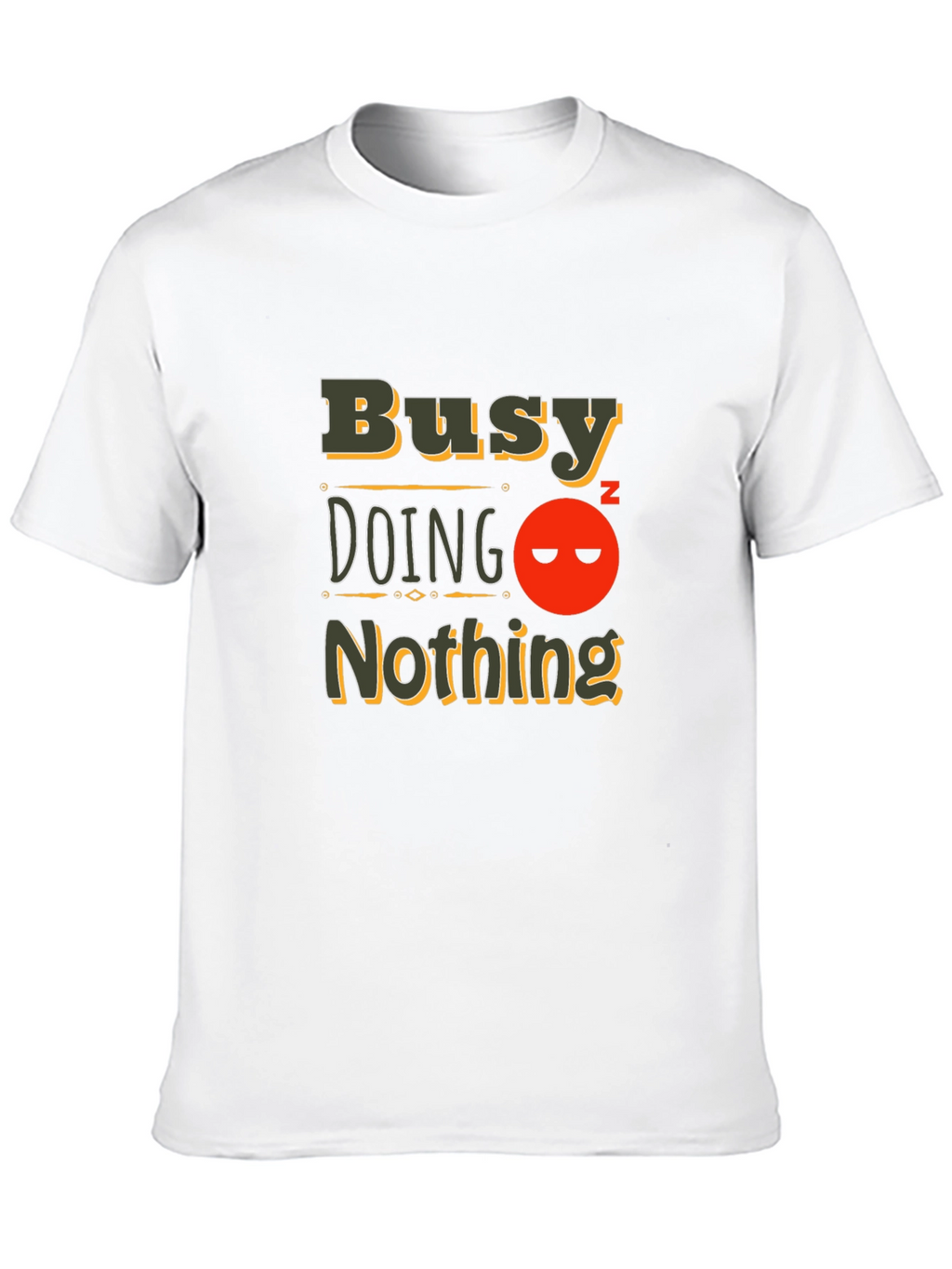 Busy Doing Nothing Black T-Shirt