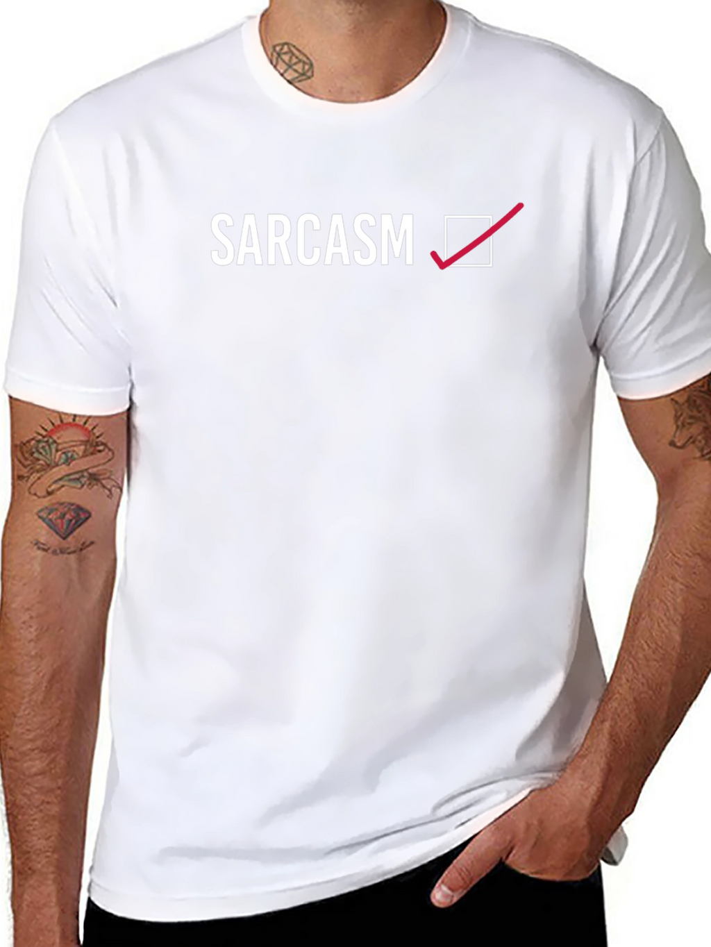 Sarcasm Checked T-Shirt - Humorous Graphic Tee