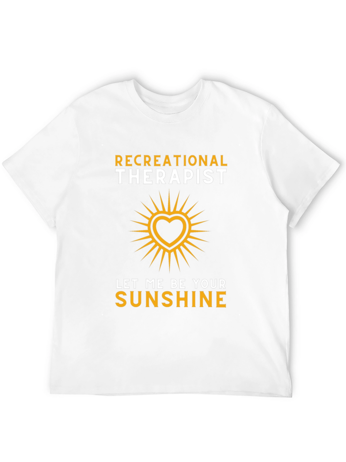 Recreational Therapist Sunshine Heart Graphic T-Shirt