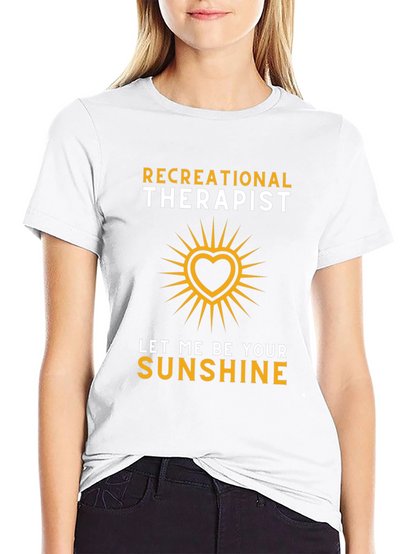 Recreational Therapist Sunshine Heart Graphic T-Shirt