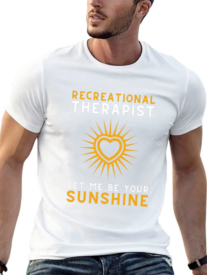 Recreational Therapist Sunshine Heart Graphic T-Shirt