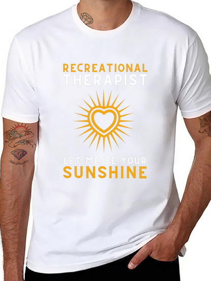 Recreational Therapist Sunshine Heart Graphic T-Shirt