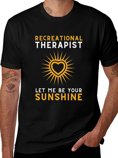 Recreational Therapist Sunshine Heart Graphic T-Shirt