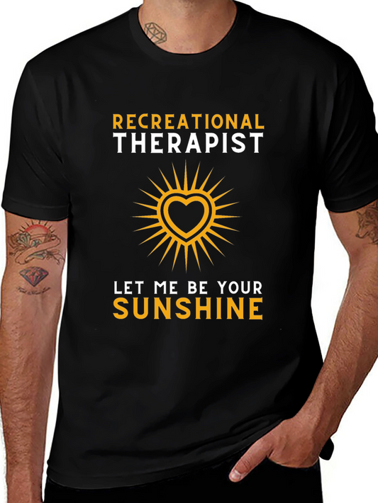 Recreational Therapist Sunshine Heart Graphic T-Shirt