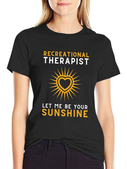 Recreational Therapist Sunshine Heart Graphic T-Shirt