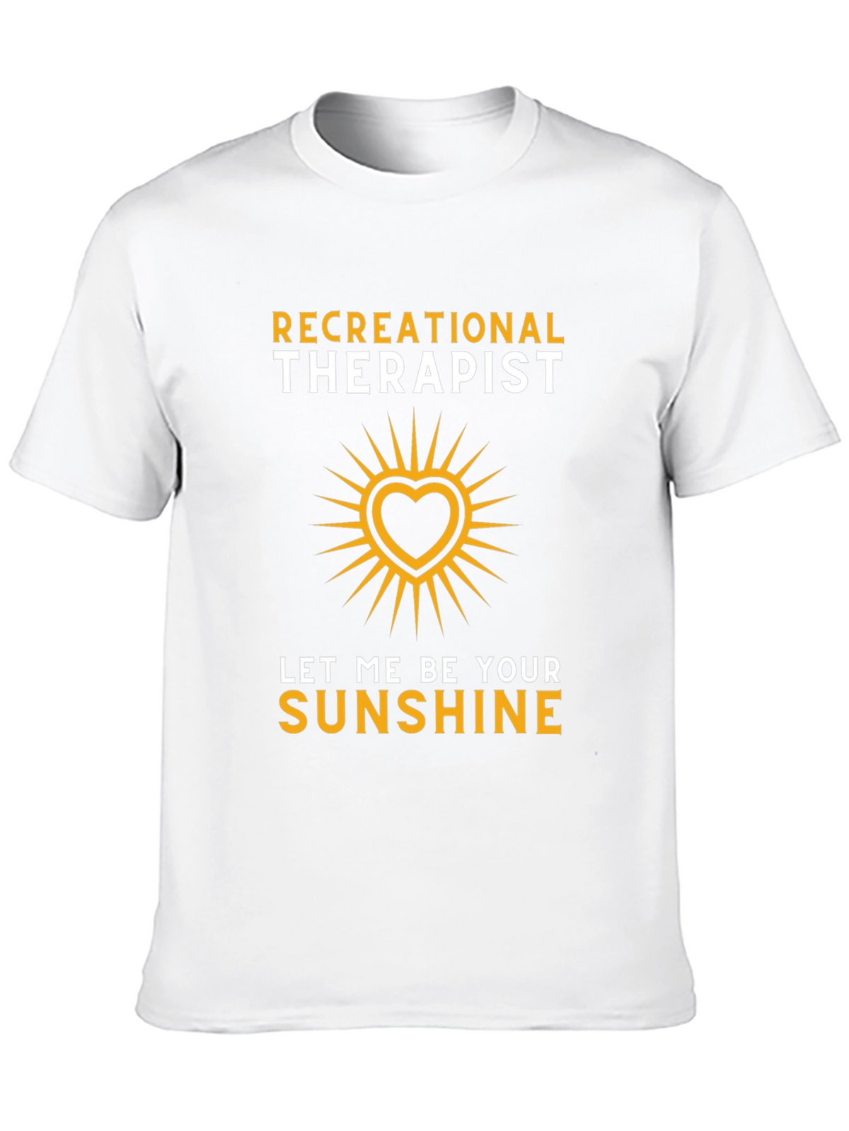 Recreational Therapist Sunshine Heart Graphic T-Shirt