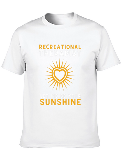 Recreational Therapist Sunshine Heart Graphic T-Shirt