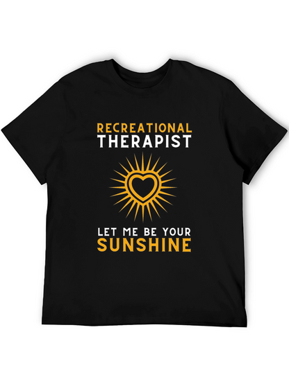 Recreational Therapist Sunshine Heart Graphic T-Shirt