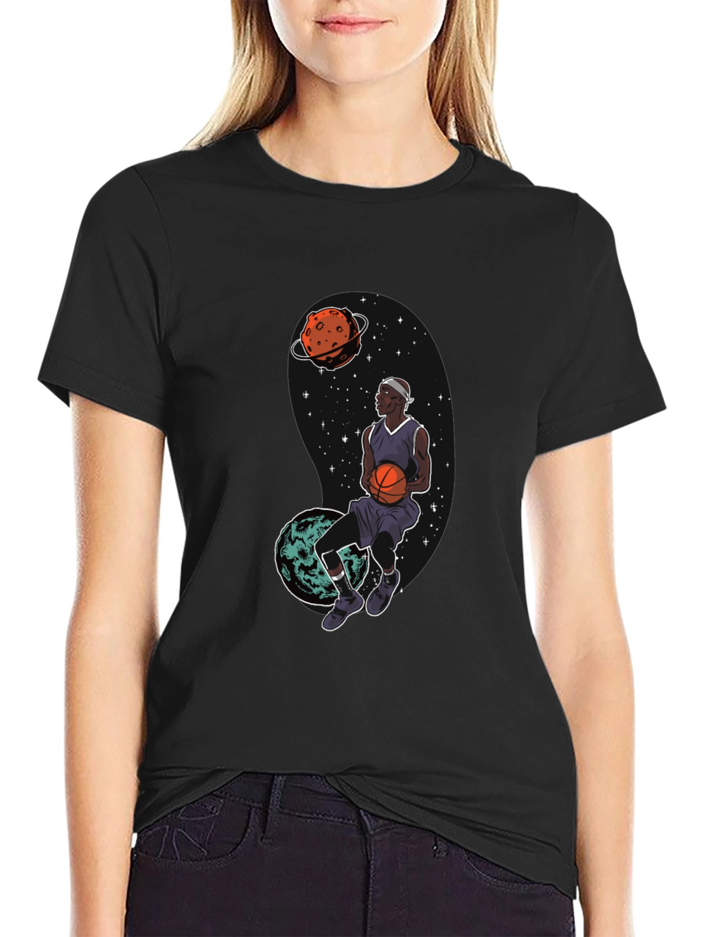 Cosmic Dunk Black Graphic Tee